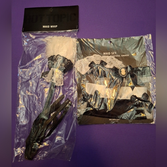 Hot Topic Maid Costume Accessory Set - Picture 1 of 3